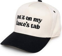 Load image into Gallery viewer, Put It On My Fiance's Tab Hat in Black