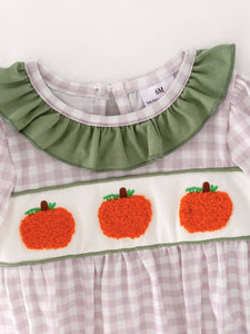Chenille Pumpkin Romper