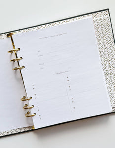 Durham Organization Collection: Undated Planner in Rainbow Check