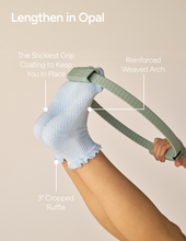 Load image into Gallery viewer, Ruffle Grip Pilates Sock in Lemon Yellow