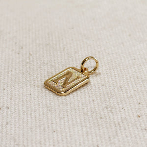 Paris Jewelry Collection: Textured Initial Charm PREORDER