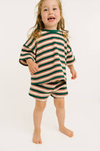 Load image into Gallery viewer, Kids Slouchy Set in Forest Stripe