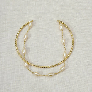 Paris Jewelry Collection: Gold + Pearl Cuff