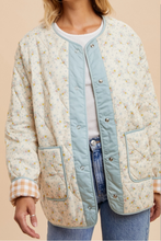 Load image into Gallery viewer, Aston Quilted Cream Reversible Jacket