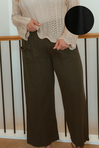 Panguitch Wide Leg Pants in Black