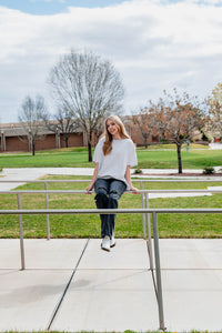 Calimesa Oversized Tee in Black