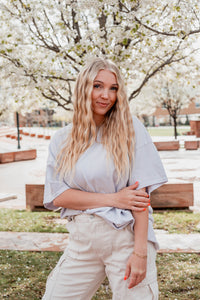 Calimesa Oversized Tee in Black