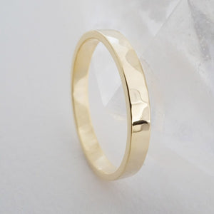 Los Angeles Jewelry Collection: Gold Hammered Ring