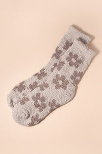 Hawthorne Fuzzy Daisy Socks
