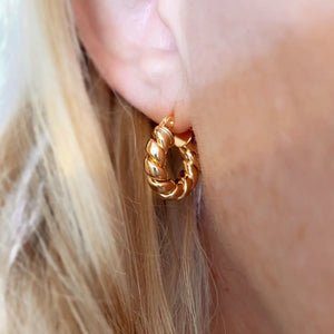 Paris Jewelry Collection: Croissant Hoops