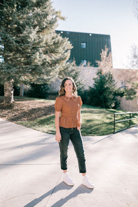 Davidson Peplum Collared Top