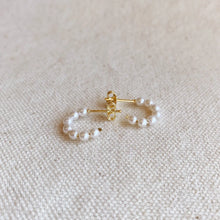 Load image into Gallery viewer, Paris Jewelry Collection: Mini Pearl Hoops