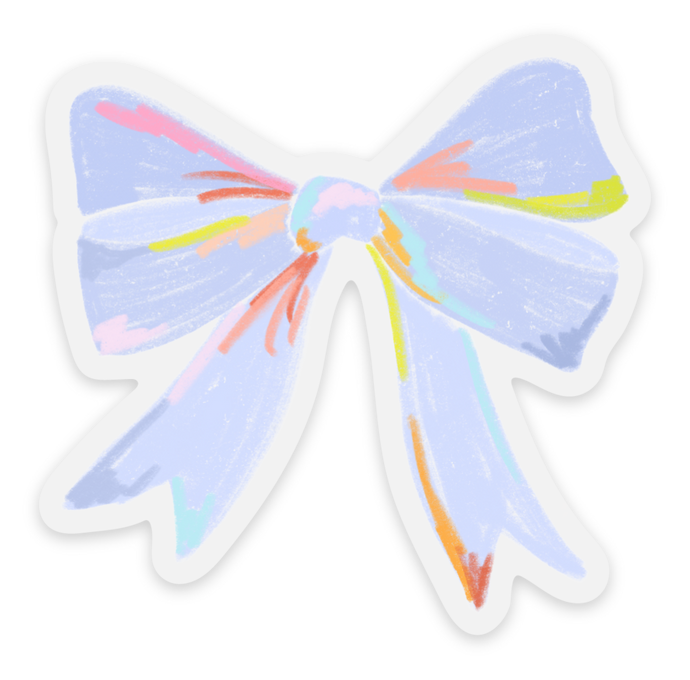 The Bow Collection: Periwinkle Sticker