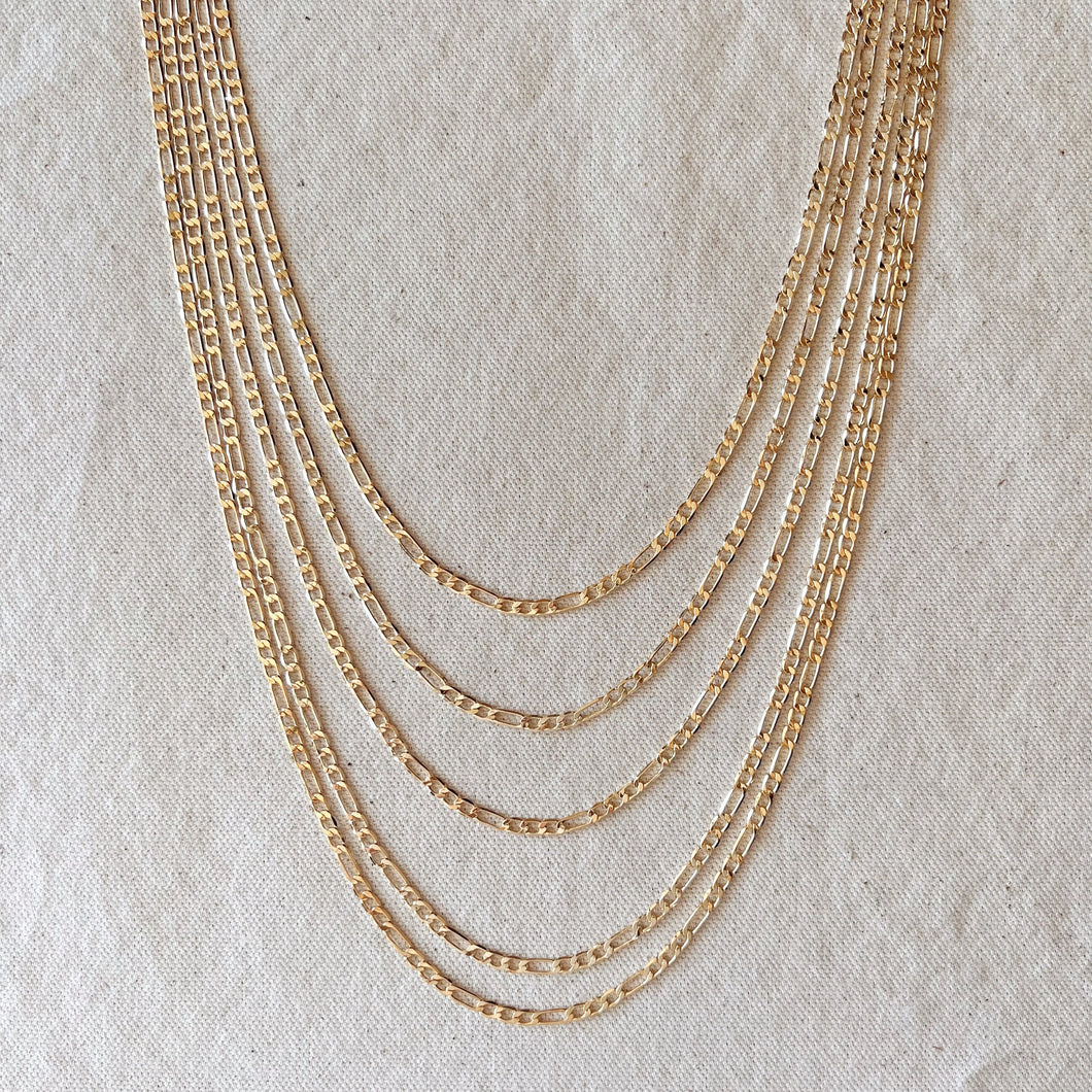 Los Angeles Jewelry Collection: Figaro Chain Necklace