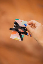 Load image into Gallery viewer, The Bow Collection: Black Satin Bow Clips