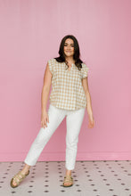 Load image into Gallery viewer, Little River Brown Plaid Top