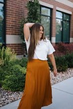 Load image into Gallery viewer, Exeter Rust A-Line Skirt