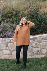 Lublin Waffle Thermal Top in Camel