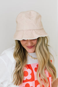 Hilton Head Summer Hats: Dusty Pink Bucket Hat
