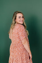 Load image into Gallery viewer, Key West Floral Button Down Dress in Rust