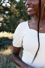 Load image into Gallery viewer, Spartanburg Cream Ribbed Bodysuit