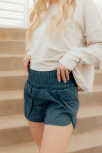 Load image into Gallery viewer, Auburn High Waisted Smocked Shorts in Teal