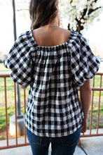 Load image into Gallery viewer, Florence Squareneck Gingham Top
