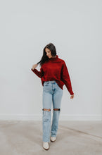 Load image into Gallery viewer, Silver Spring Turtleneck in Burgundy