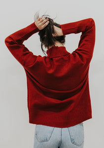 Silver Spring Turtleneck in Burgundy