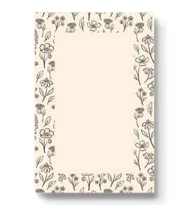 Durham Organization Collection: Ivory Floral Notepad