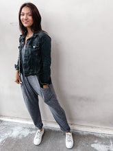 Load image into Gallery viewer, Corpus Christi Harlem Jumpsuit in Heathered Charcoal EXTENDED SIZING