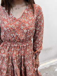 Maplewood Rust Floral Dress