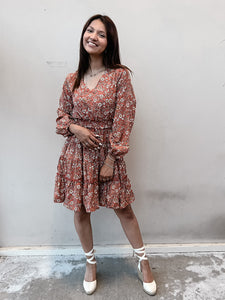 Maplewood Rust Floral Dress